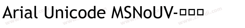 Arial Unicode MSNoUV字体转换